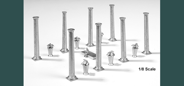 1/8" Scale Columns and Decor by Microform Models, Inc.