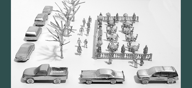 Architectural Model trees, cars and people by Microform Models, Inc.